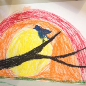 Drawing Colors Bird Children's Classes Cours Pour Les Enfants école D'art Pointe-saint-charles Art School Children